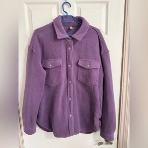 ZYIA Lavender Purple Fleece Shacket